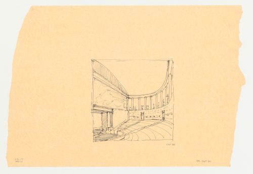 Perspective sketch for the Phoenix Municipal Government Center Competition