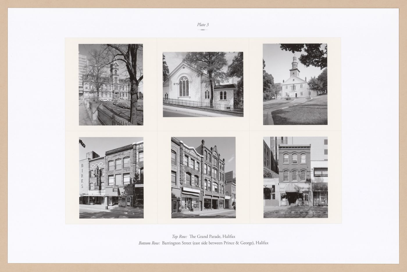Plate 3: The Grand Parade, Halifax; Barrington Street, Halifax, from the portfolio A Nova Scotia Archive