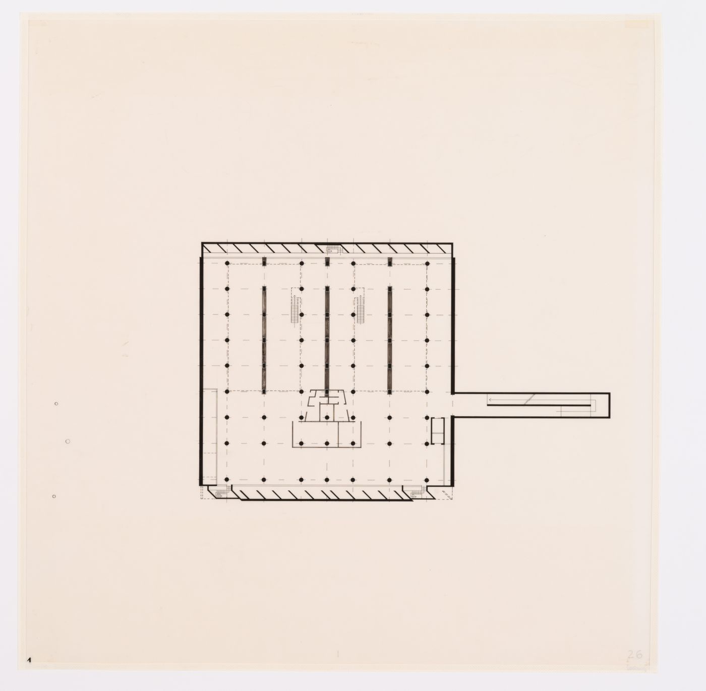 Floor plan for the Museum of Knowledge, in Sector 1, in Chandigarh, India