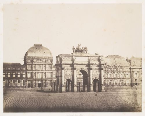 Paris Photographié p14. Les Tuileries Place du Carrousel et Arc de Triomphe.