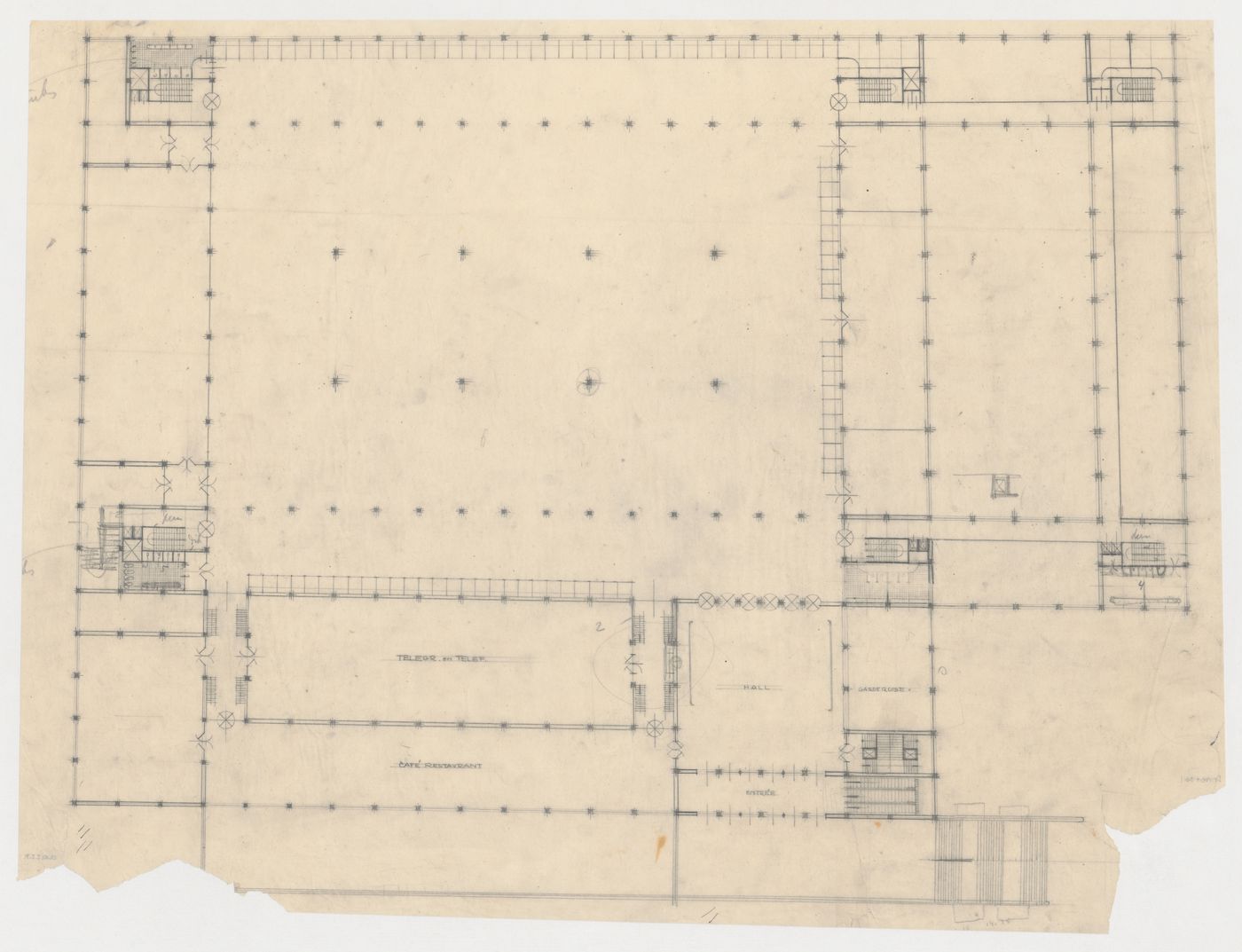 Plan for the New Stock Exchange Building, Rotterdam, Netherlands