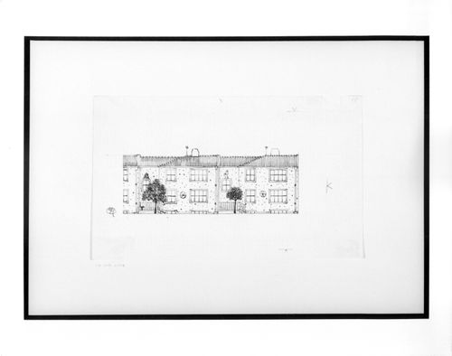 Elevation for two-storey housing units