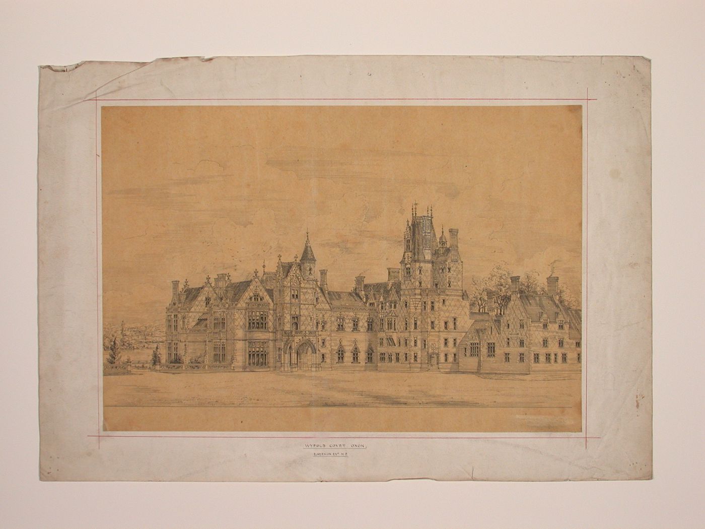 Wyfold Court, Oxon -perspective exterior