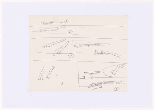 Sketches for Posto de abastecimento da SACOR, Matosinhos, Portugal