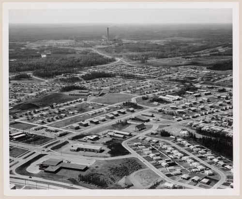 Thompson Townsite. Inco Mine in distance, Manitoba