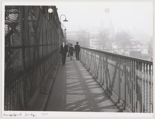 View of Hungerford Bridge, London
