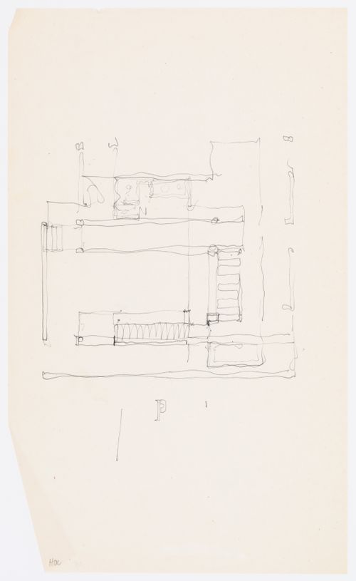 Barenholtz Pavilion (House 1), Princeton, New Jersey: sketch plan