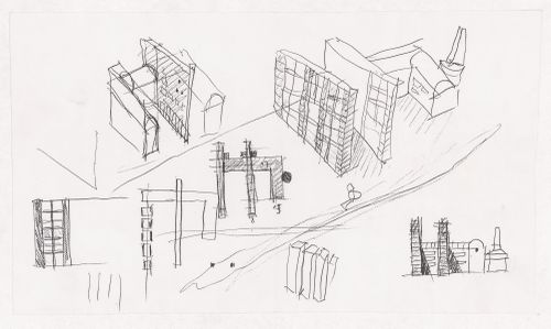 Sketches for Bonnefantenmuseum, Maastricht