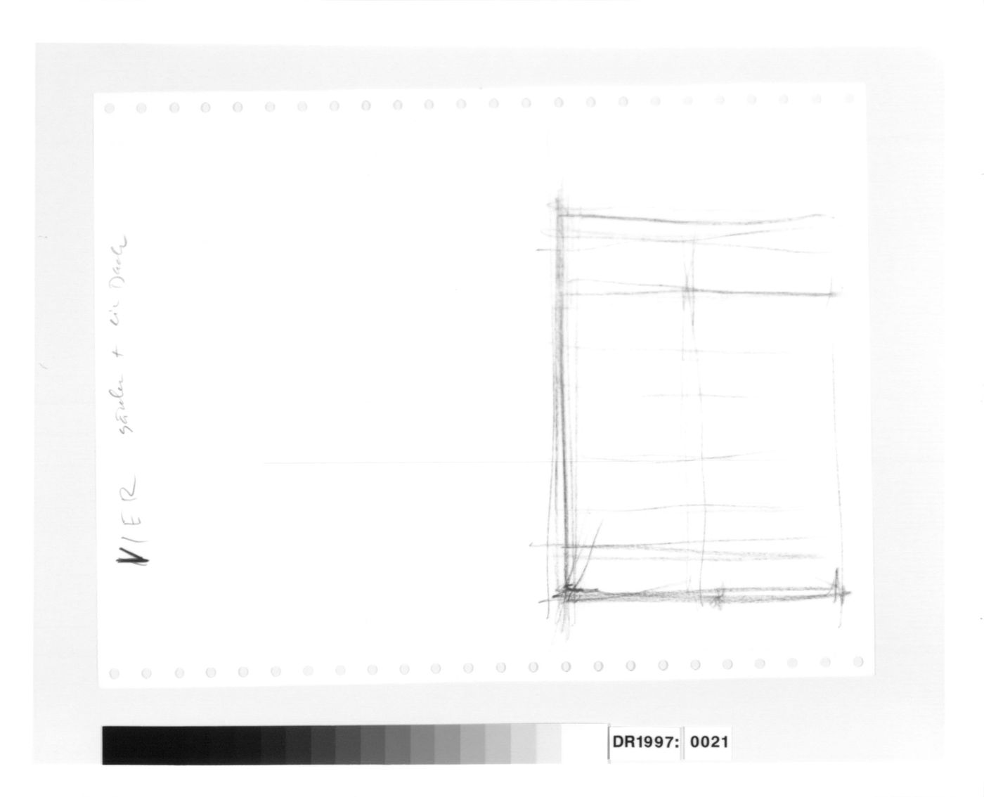 Sketch perspective for the E,D,E,N, Pavilion, Rheinfelden, Switzerland