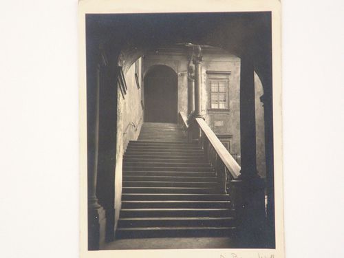 Stairs, old country house, Brno, Czech Republic