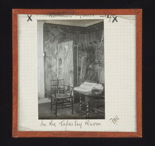 View of Tapestry Room of Kelmscott Manor, Kelmscot, Oxfordshire, England