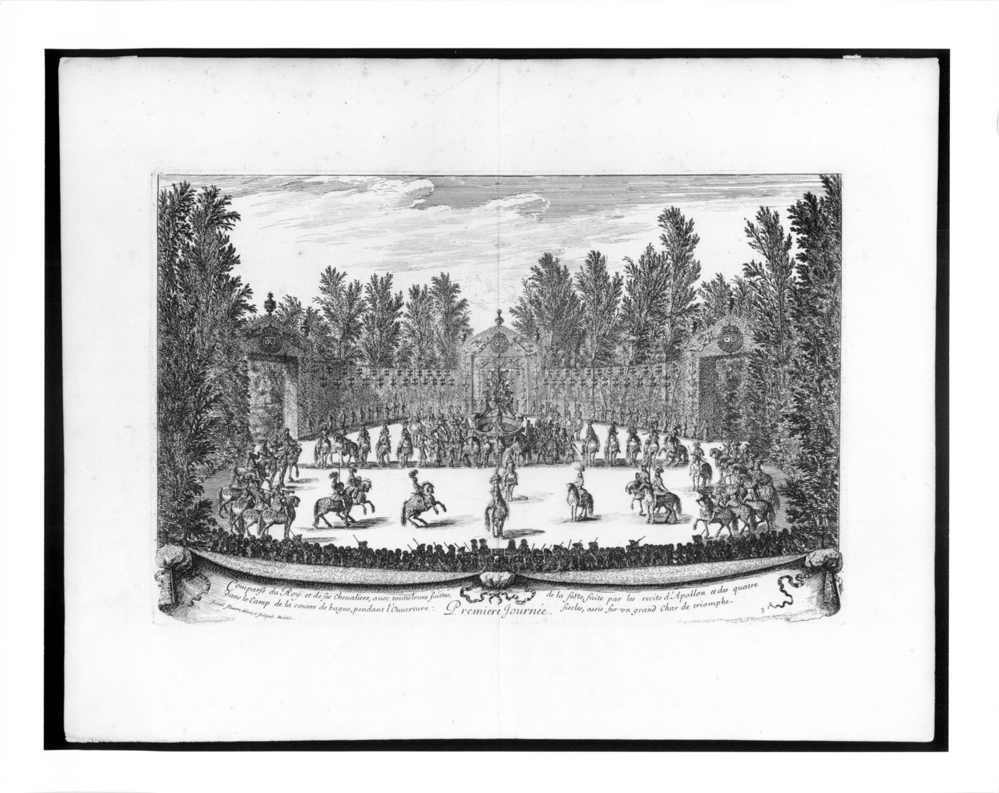 First Day: procession of the King and his knights, from a different angle, doing the recitations of Apollo and the Four Ages.