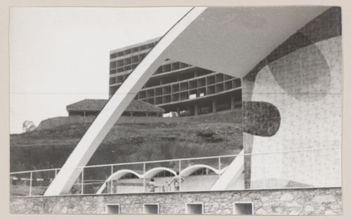 View of gymnasium, Pedregulho, Rio de Janeiro, Brazil
