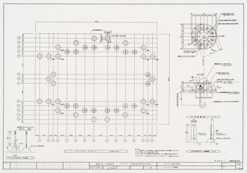 Structural details for support, Galaxy Toyama Gymnasium, Imizu, Japan