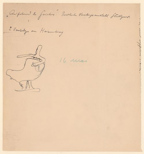 Sketch for a cantilever chair