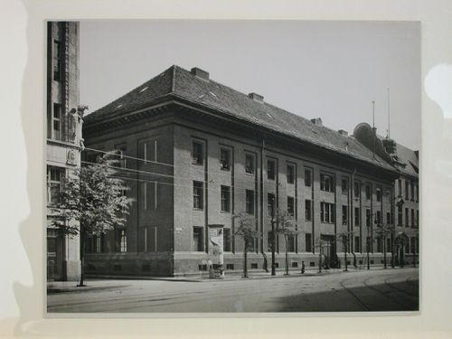 View of the Lehr-Eskadron barracks and military prison (now demolished), Lindenstraße, Berlin, Germany