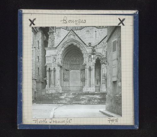 Exterior view of north transept of Cathédrale Saint-Etienne de Bourges, Bourges, France