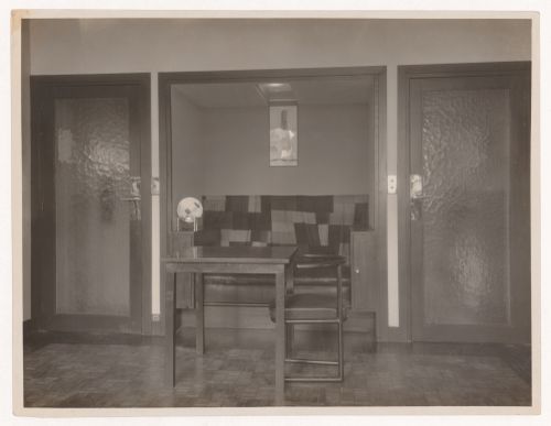 Interior view of Mallet-Stevens agency, showing architect's office, Mallet-Stevens road in the 16th arrondissement, Paris, France