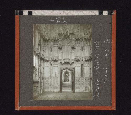 View of interior of Bishop West's chapel in Ely Cathedral, Ely, Cambridgeshire, England