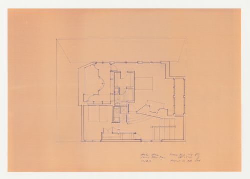 Second floor plan for the Hanks-Paré Residence, Tuxedo Park, New York