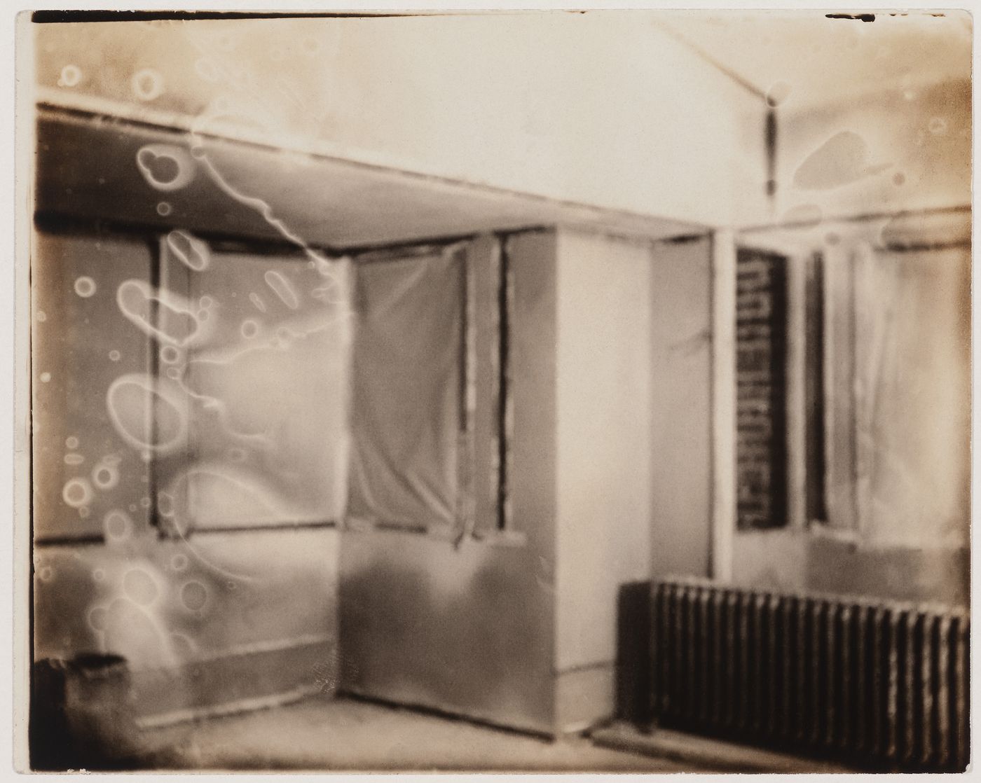 Interior view of Darwin D. Martin House under construction, Buffalo, New York