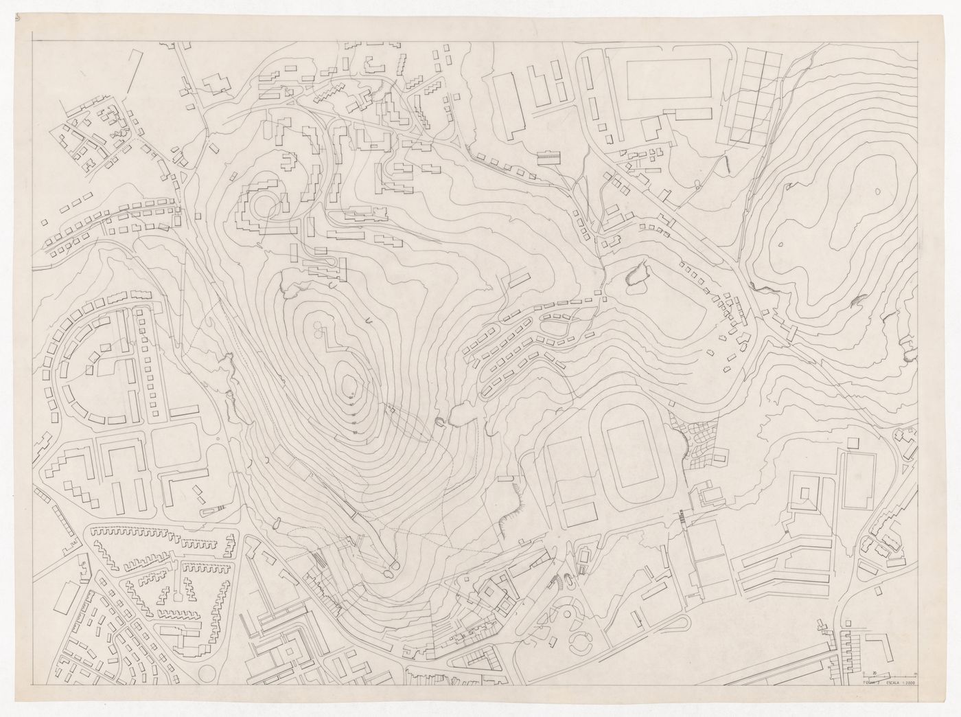 Site plan for Monte Picoto, Braga, Portugal