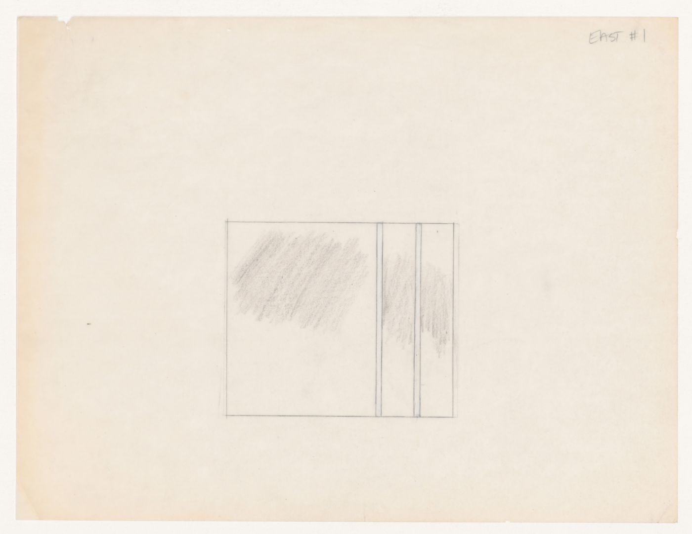 Sketch elevation for House VI, Cornwall, Connecticut