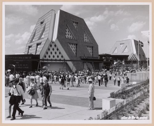 View of the Man the Explorer Pavilion, Expo 67, Montréal, Québec