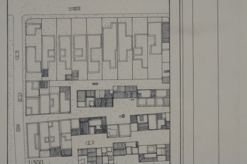Site plan for the Aranya Housing Project, Indore, India