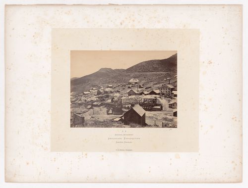 View of the mining camp at Gold Hill, Nevada, United States