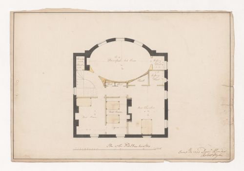 Contract drawing of the first floor (bedroom) plan for The Wick, Richmond Hill