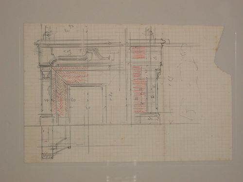Drawings relating to Chateau de Lanchneil (?) - chimney detail