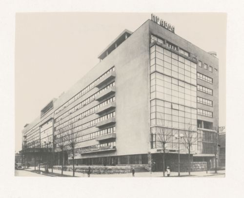 Exterior view of the Pravda Building, Moscow