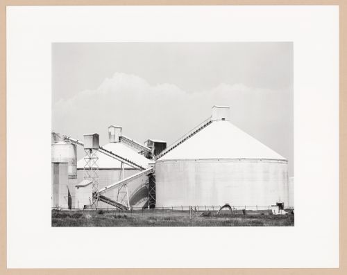 Phosphate rock storage bins, Belledune Fertilizer Ltd., Belledune, New Brunswick, from the series The Forms of Canadian Industrial Architecture