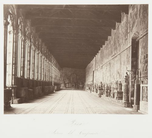 Interior view of the Camposanto, Pisa, Italy