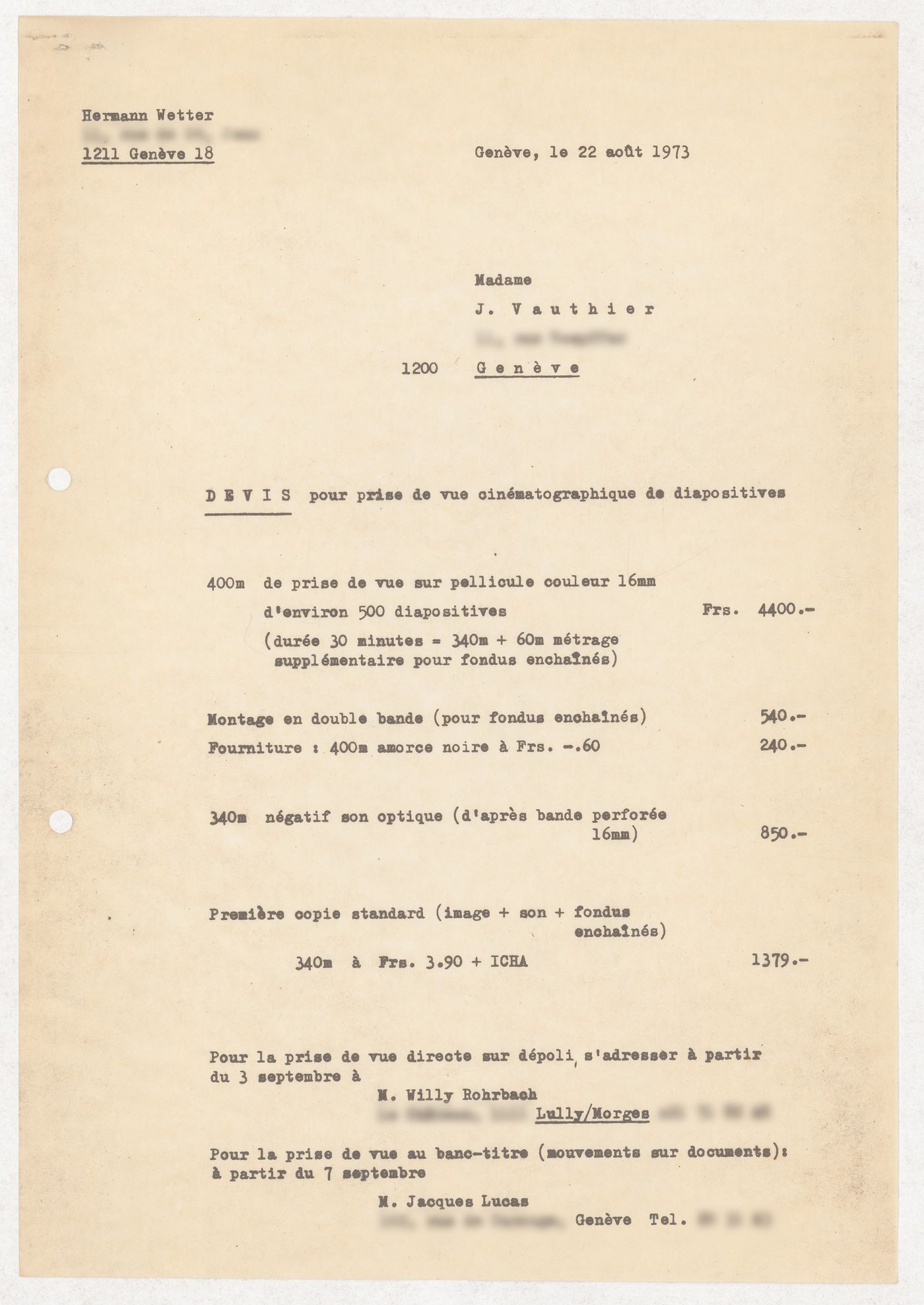 Texts for the first Multivisions