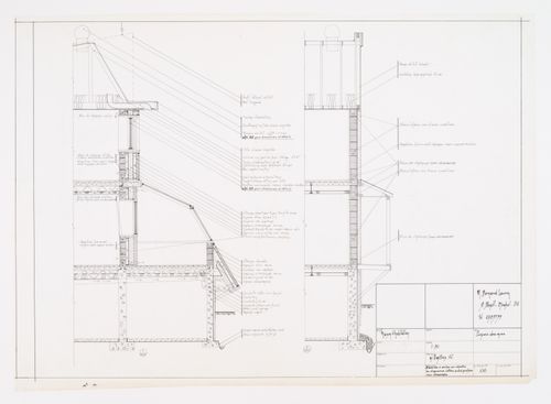 Coupes des murs, Maison Bernard Laurin, Saint-Benoît, Mirabel, Québec, Canada