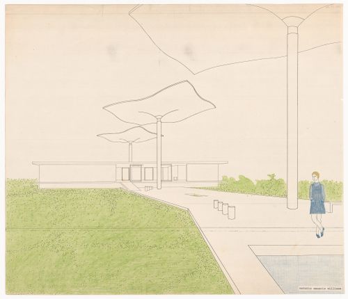 Perspective drawing for Casa Desmarás, Vivienda en Las Lomas de San Isidro, Buenos Aires, Argentina