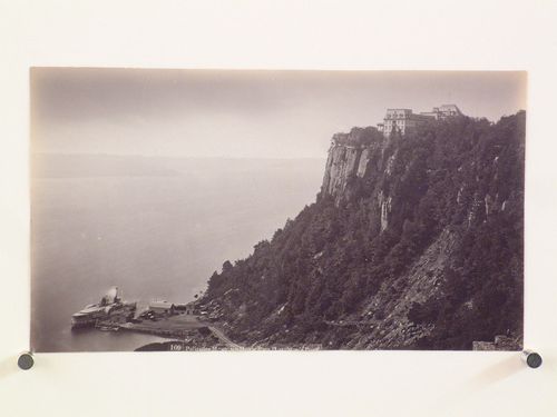 Palisades. Mountain House from Houghton's Point.