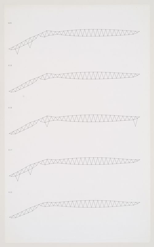 Space frame sections (X16-X20), Odawara Municipal Sports Complex, Odawara, Kanagawa, Japan