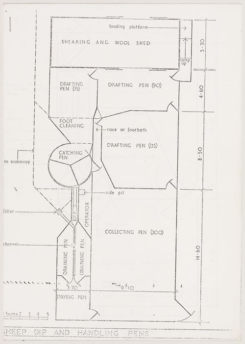 Westpen: plan for sheep dip and handling pens