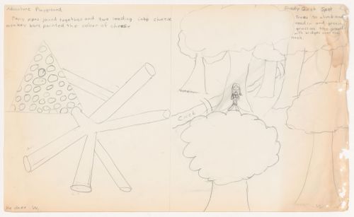 Child's drawing for the ideal playground