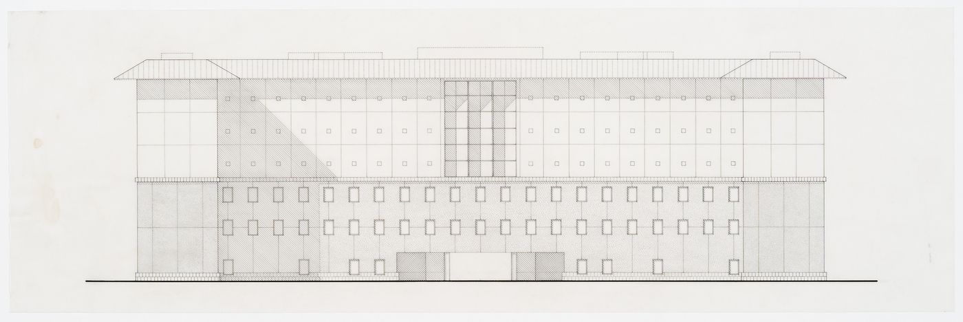 Science Library, University of California at Irvine, California: elevation 
