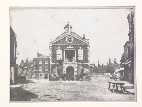 View of town square, England ?