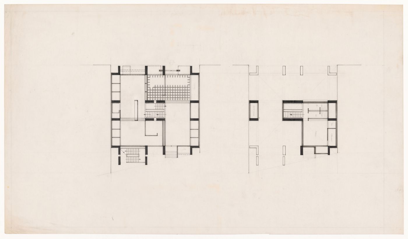 Shops and offices plan for The Shape of Cambridge: A Plan, University of Cambridge, England