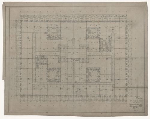 Third floor plan for Dominion Square Building, Montreal, Québec