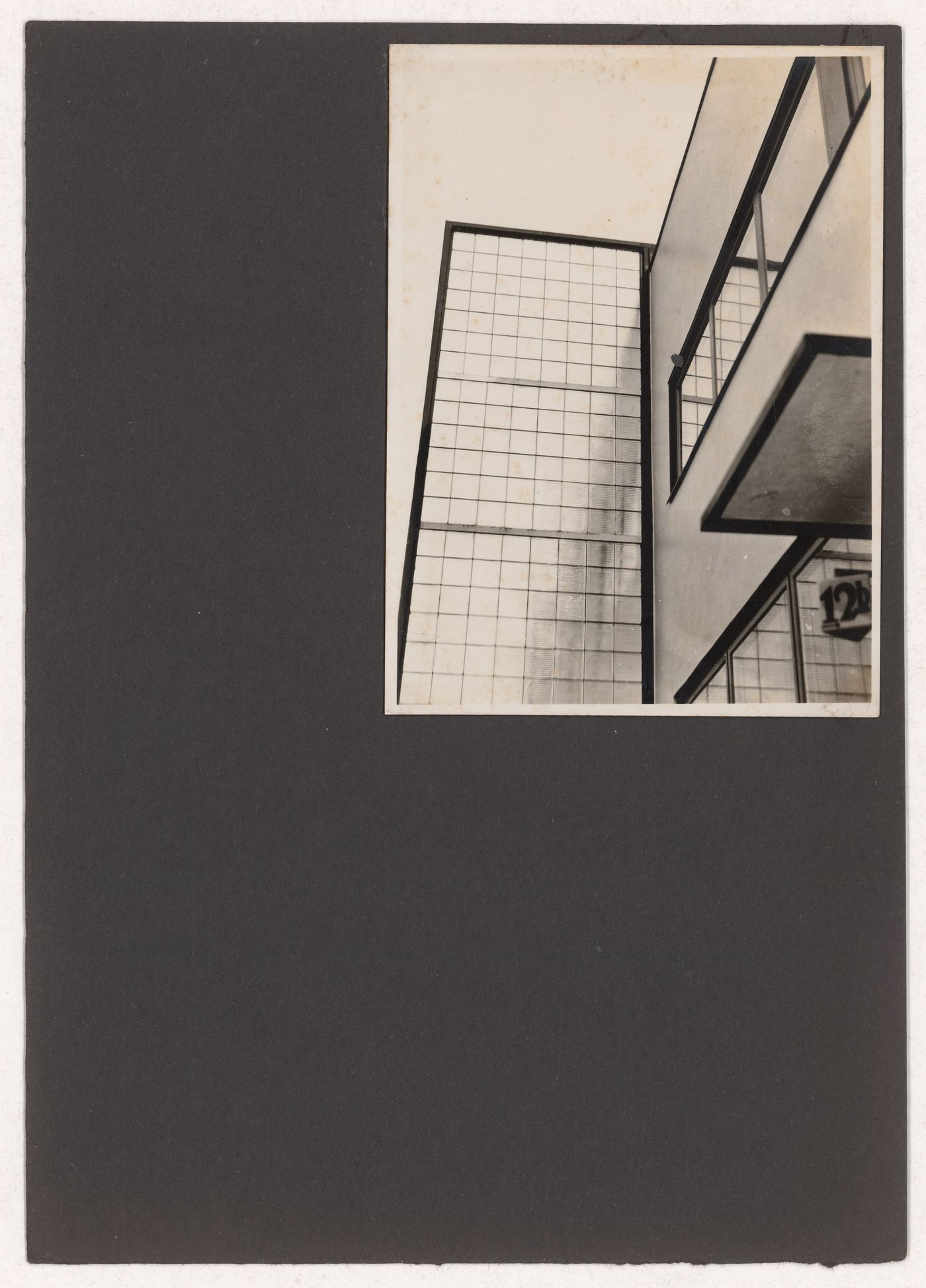 View of the principal façade of concrete row house no. 12b, Experimental Housing Development, Berlin