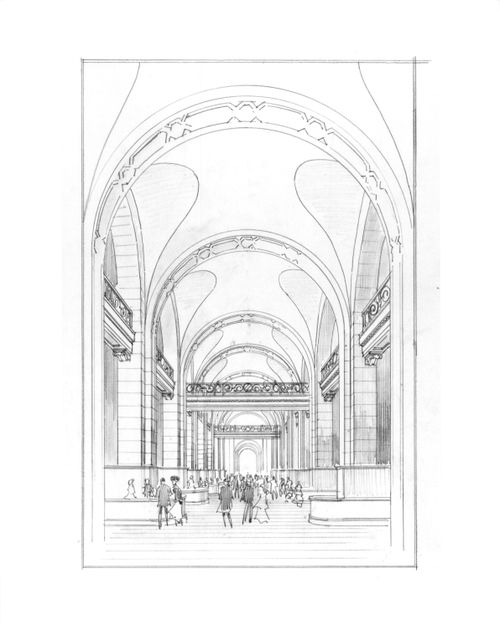 Eaton's Building, Toronto - Main aisle sales area