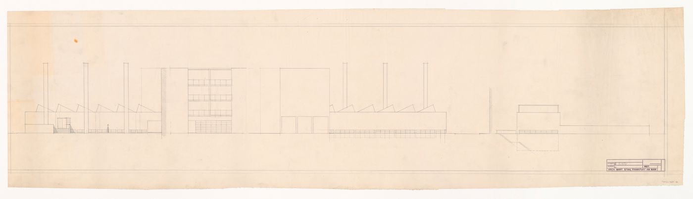 Elevations, possibly for a heating plant, Germany [?]