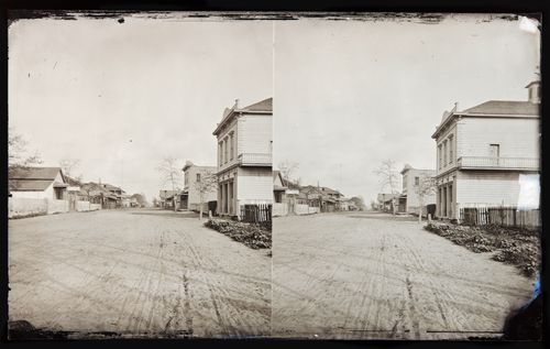 Stereograph of unidentified street, San Diego, United States of America